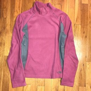 North Face Fleece Turtleneck Plum